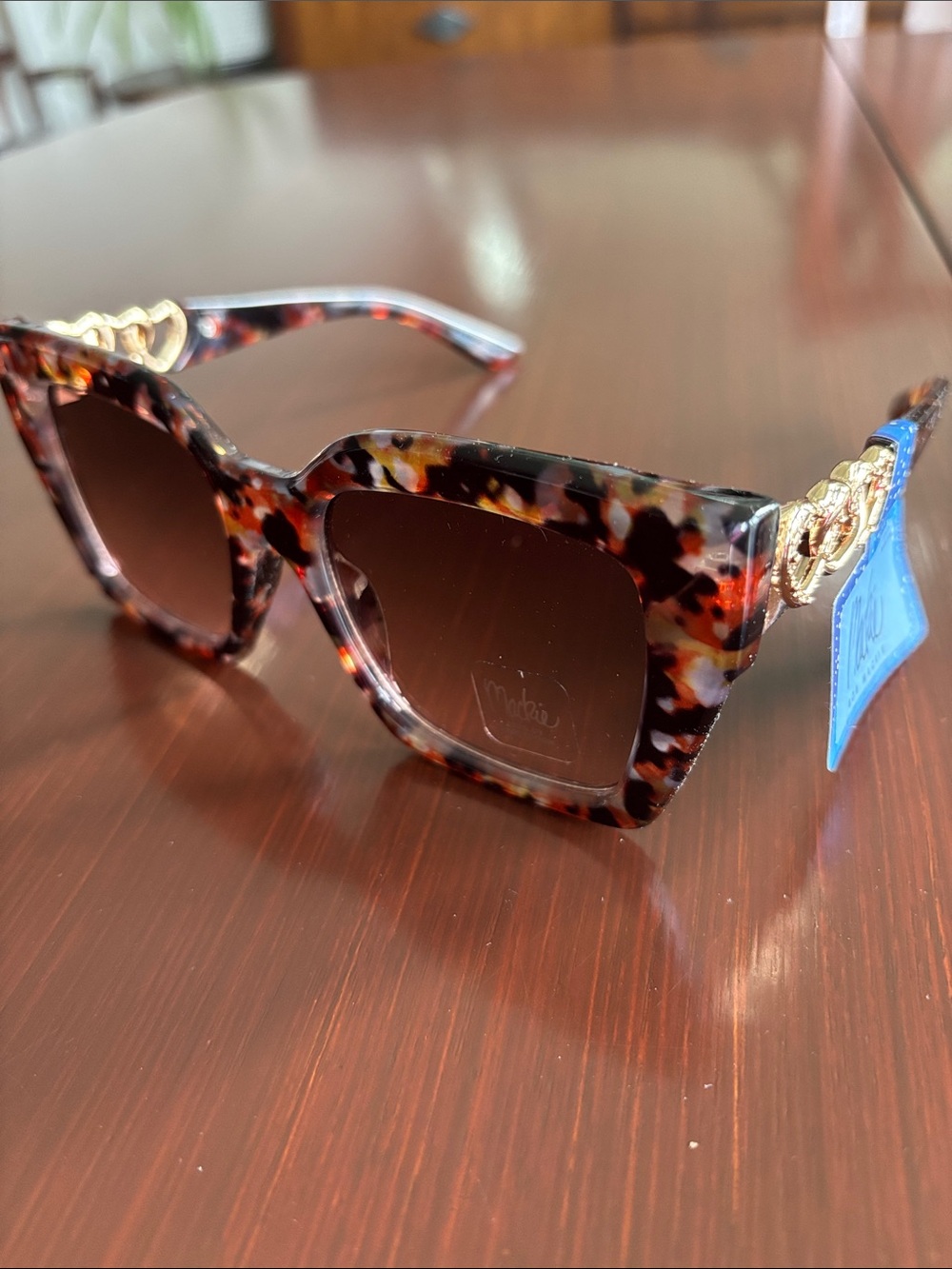 Mackie 100% UV protection,cat eye,brown(s) tortoise shell,brown gradient lens